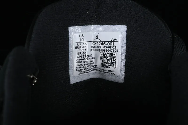 All categories Air Jordan Jordan series basketball shoes Air Jordan 3 foreign trade version Air Jordan 3 Retro "Off Noir" AJ3 Joe 3 old black cement CK9246-001
